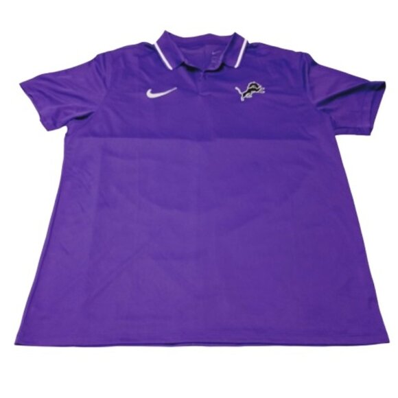 Nike Dri-Fit Polo Detroit Lions Color Purple Size XL - Picture 1 of 3